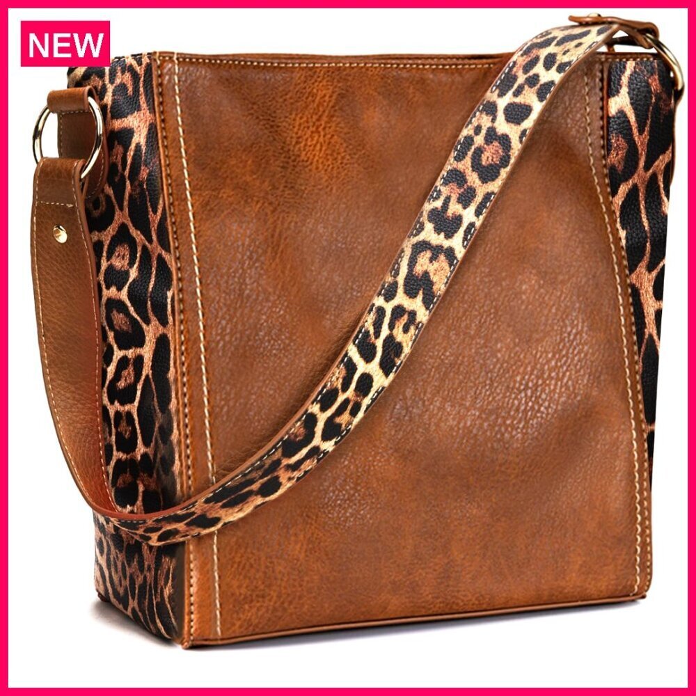 Vegan Leather Hobo Shoulder Bag Medium Size Everyday Purse